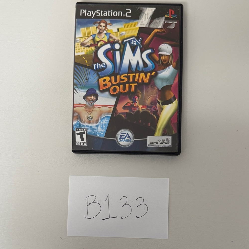 Sony PlayStation 2 The Sims Bustin' Out Video Game